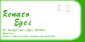 renato egei business card