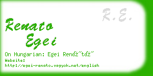 renato egei business card